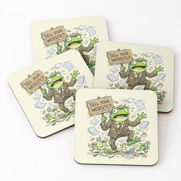Item preview, Sell Your Website Frog T-Shirt – Funny Business Meme Frog designed and sold by ZyxDes.