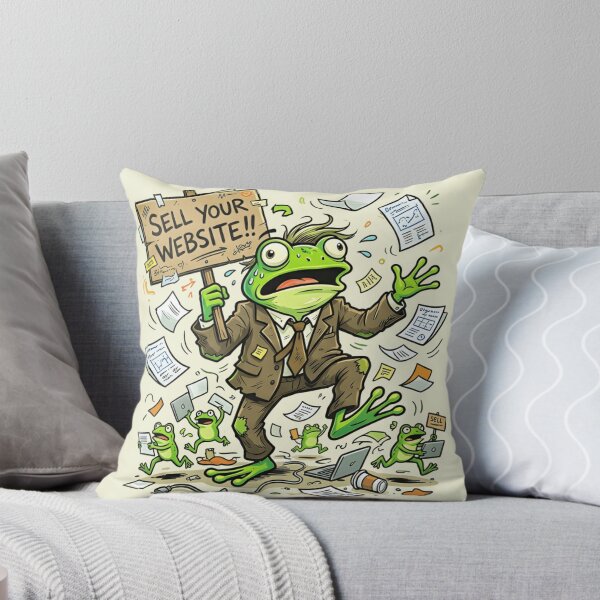 Item preview, Sell Your Website Frog T-Shirt – Funny Business Meme Frog designed and sold by ZyxDes.