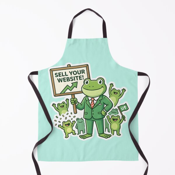 Item preview, Sell Your Website Frog Stickers - Funny Meme Frog designed and sold by ZyxDes.