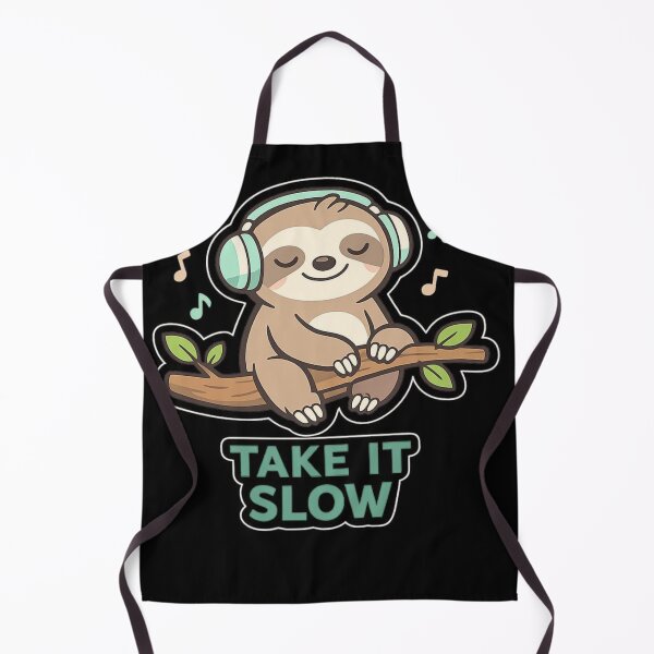 Item preview, Cute sloth - take it slow, asthetic chill vibe sticker designed and sold by ZenGrowth4.