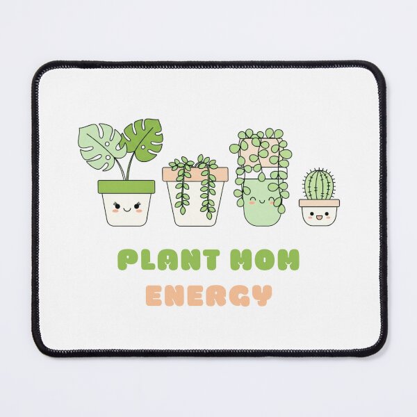 Item preview, Cute Kawaii Pastel Plant Mom With Potted Monstera, Cactus and Trailing Vine designed and sold by Tiny Zoom.
