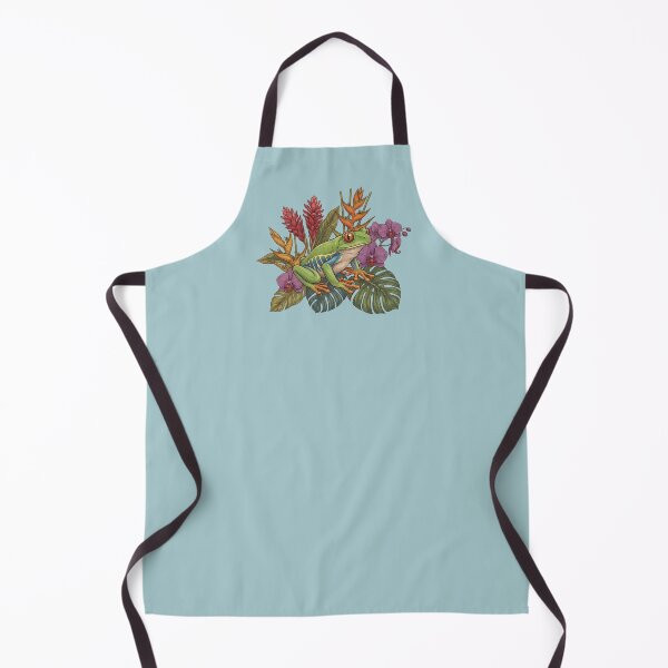 Item preview,  Red Eyed Tree Frog with Tropical Flowers designed and sold by BirdsnStuff.