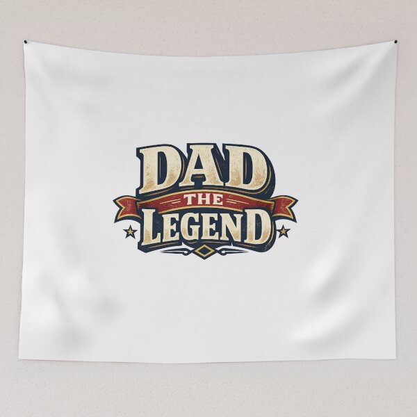 Item preview, Dad the Legend - Vintage Badge Typography designed and sold by MKreative Studio.