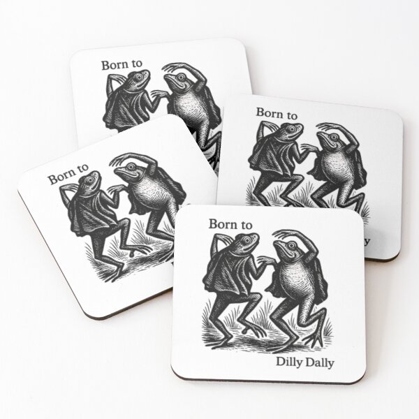 Item preview, Born to Dilly Dally Forced to Relate - Dark Academia Frog Illustration designed and sold by HBDStudio.