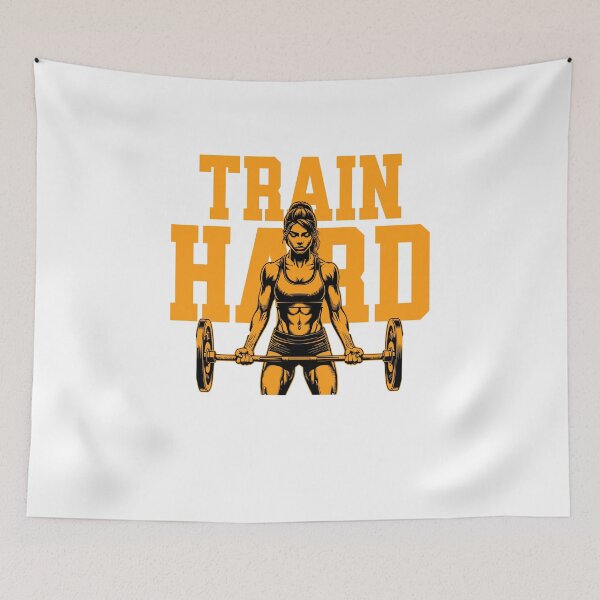 Item preview, Train Hard – Fitness Motivation designed and sold by ByZimbo.