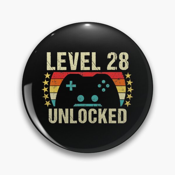 Item preview, Level 28 Unlocked Gamer Birthday Vintage Style  designed and sold by FGTV2021.