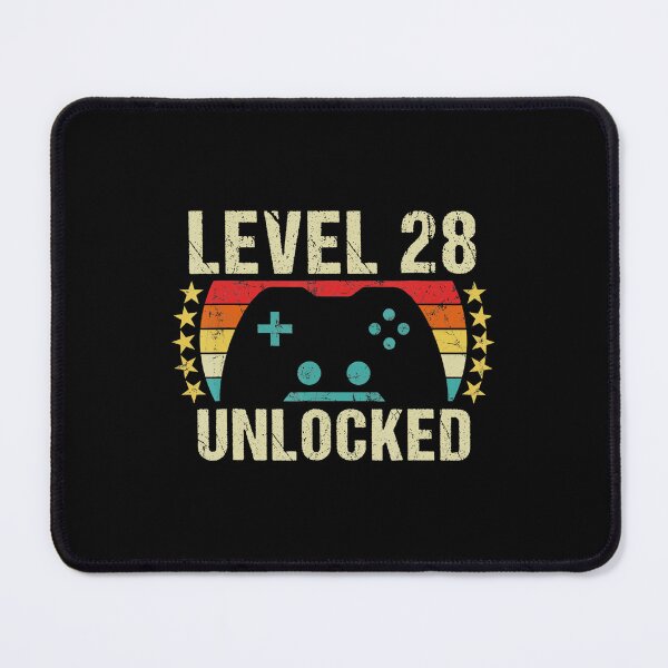 Item preview, Level 28 Unlocked Gamer Birthday Vintage Style  designed and sold by FGTV2021.