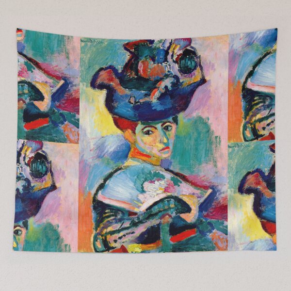 Item preview, Woman With a Hat by Henri Matisse: Fauvist Portrait Fine Art Print designed and sold by artofuniverse.