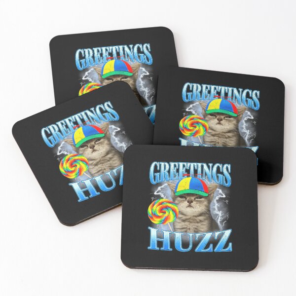 Item preview, Greetings Huzz Silly Cat Lollipop Funny Meme  designed and sold by tadmercado.