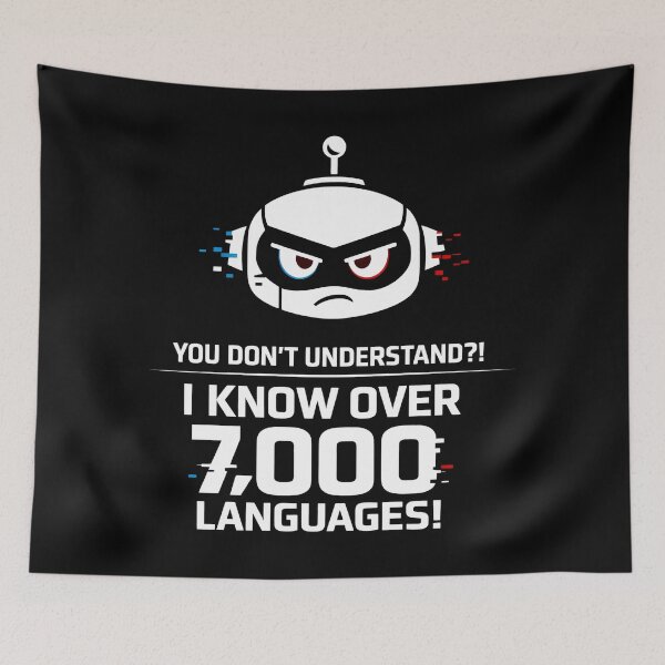 Item preview, Know Over 7000 Languages Sci-Fi Humour Linguistics Expert designed and sold by SplashTastic.