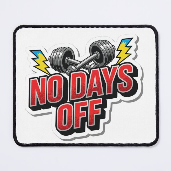 Item preview, No Days Off Gym Grind designed and sold by PrintBreeze.