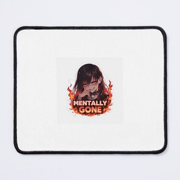 Item preview, Mentally Gone Dark Anime Girl Sticker | Savage Aesthetic Edgy Anime Meme designed and sold by Humpty143.