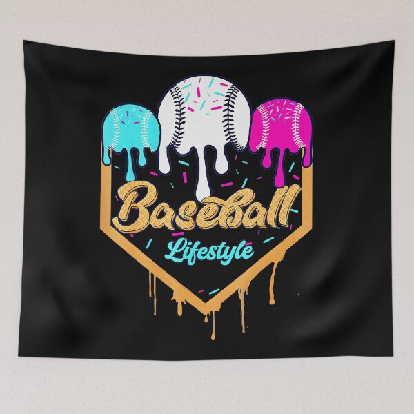 Item preview, Baseball Lifestyle Drip Ice Cream Colors Cool designed and sold by miaa-artistshop.