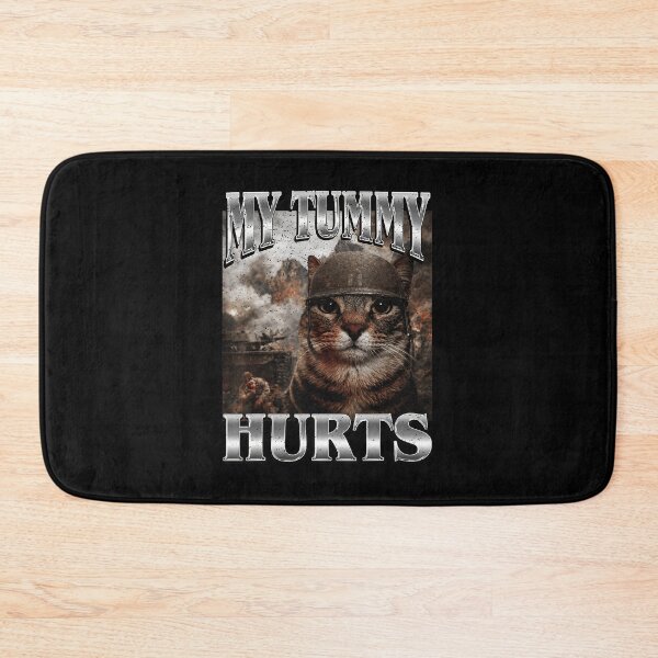 Item preview, My Tummy Hurts Sad Cat Meme Dramatic Funny designed and sold by tadmercado.