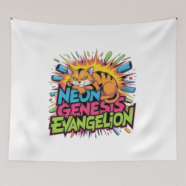 Item preview, Neon Genesis Explosion Graffiti – Punk Comic Anime Typography Design designed and sold by Dospart.