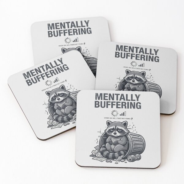 Item preview, Mentally Buffering Raccoon Tee – Alt Meme Shirt designed and sold by ZyxDes.