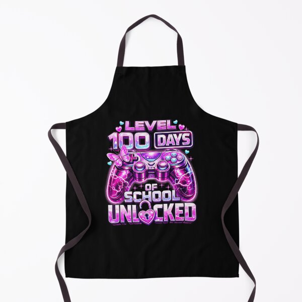 Item preview, Level 100 Unlocked Girls Gamer 100 Days of School  designed and sold by FGTV2021.