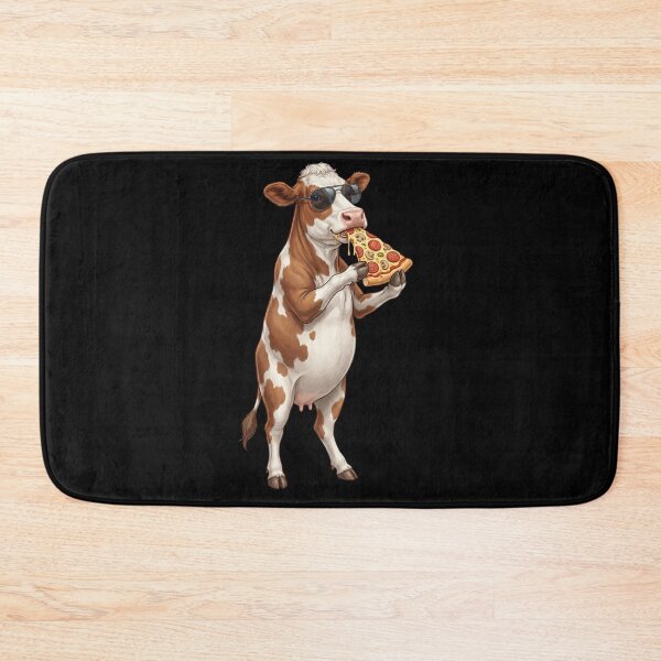 Item preview, Funny Cow Eating Pizza Animal Lover designed and sold by TerryConnells.