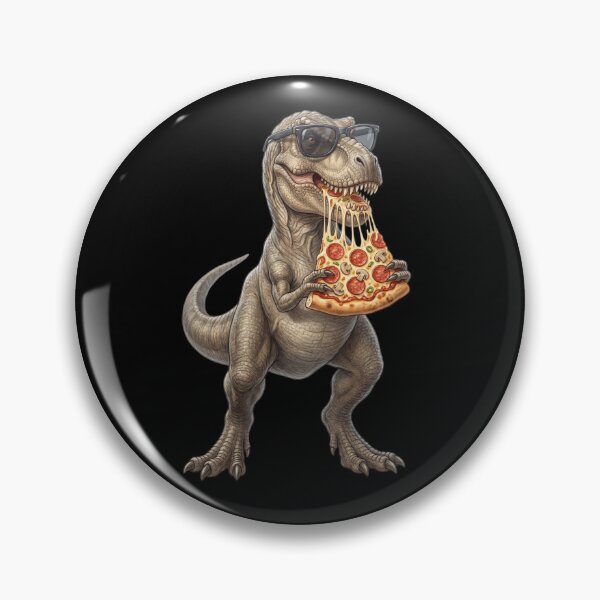 Item preview, Funny Dinosaur Eating Pizza Animal Lover designed and sold by TerryConnells.