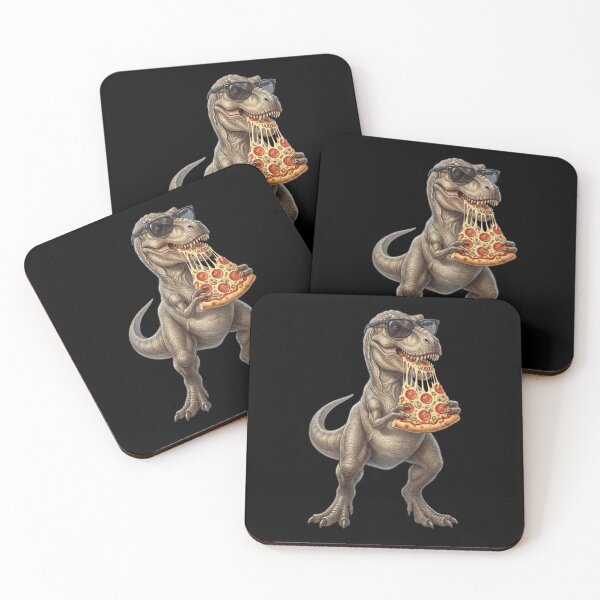 Item preview, Funny Dinosaur Eating Pizza Animal Lover designed and sold by TerryConnells.