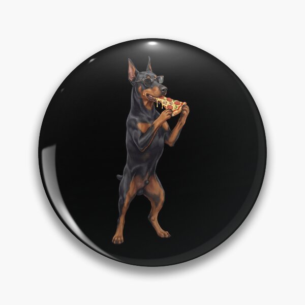Item preview, Funny Doberman Pinscher Eating Pizza Dog Mom Dad Lover designed and sold by TerryConnells.