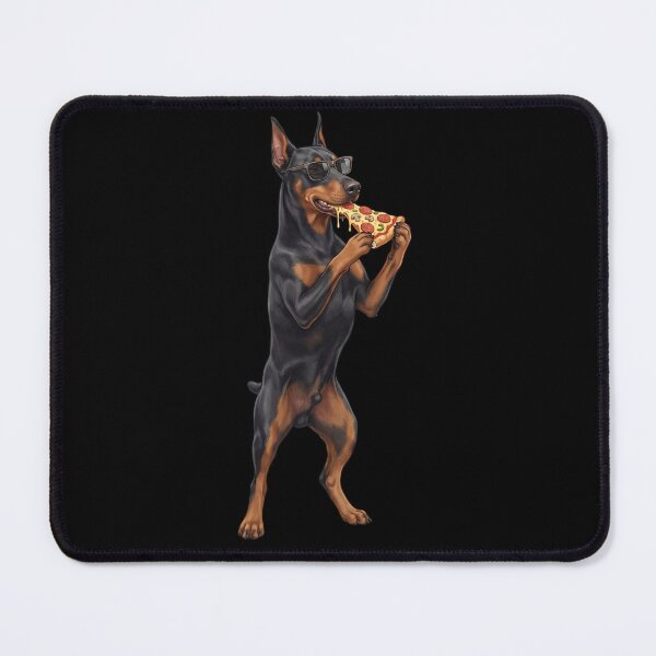 Item preview, Funny Doberman Pinscher Eating Pizza Dog Mom Dad Lover designed and sold by TerryConnells.