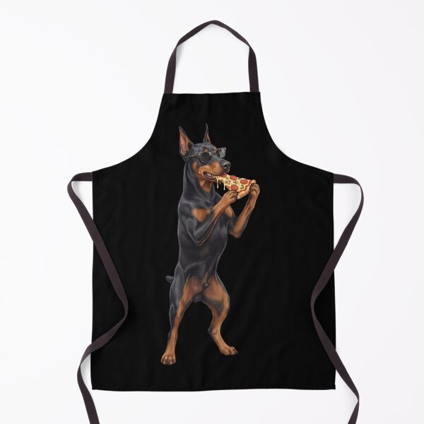 Item preview, Funny Doberman Pinscher Eating Pizza Dog Mom Dad Lover designed and sold by TerryConnells.