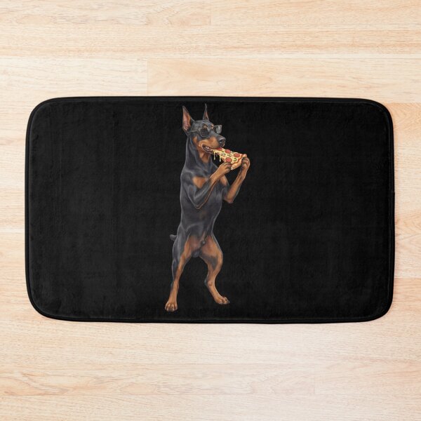 Item preview, Funny Doberman Pinscher Eating Pizza Dog Mom Dad Lover designed and sold by TerryConnells.