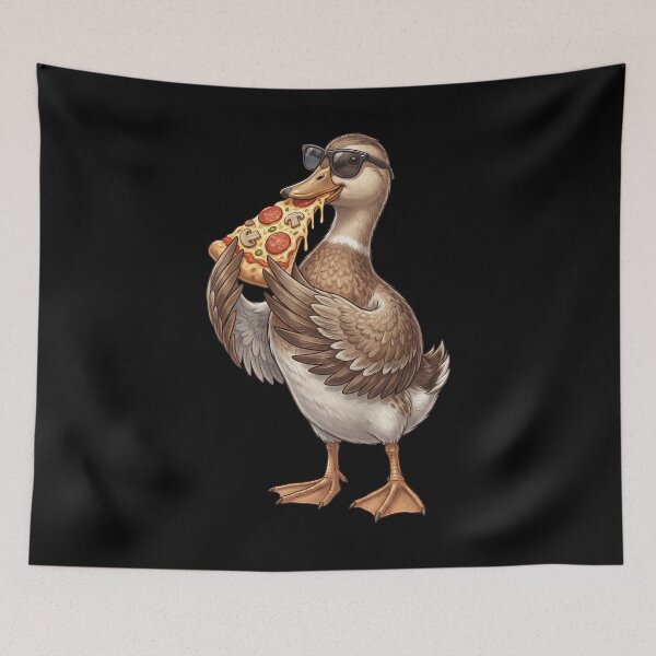 Item preview, Funny Duck Eating Pizza Animal Lover designed and sold by TerryConnells.