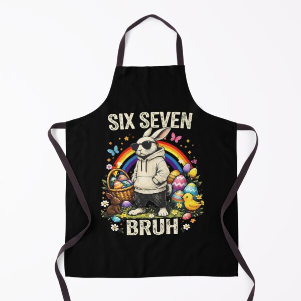 Item preview, Six Seven Bruh Easter Shirt | Cool Rainbow Rabbit Sunglasses Tee | Funny 6th 7th Birthday Outfit | Spring Animal Graphic T-Shirt designed and sold by OlyvieArt.