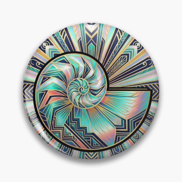Item preview, Opalescent Art Deco Nautilus - Iridescent Shell designed and sold by KuroAtelier.