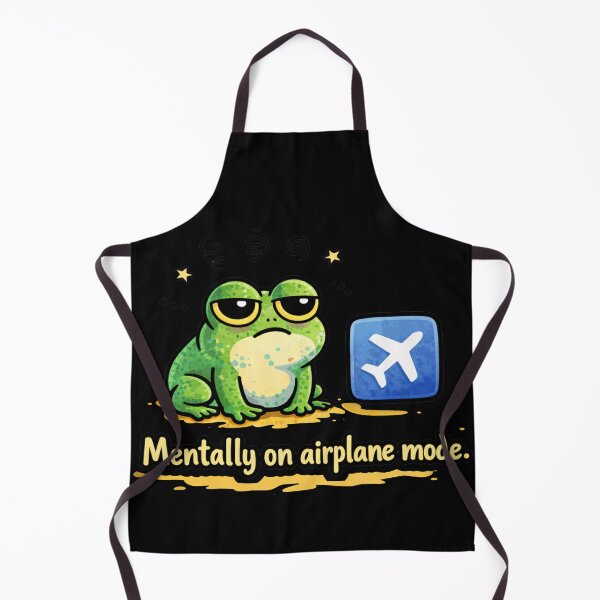 Item preview, Mentally on Airplane Mode Frog Meme Shirt designed and sold by MonkiFlipp.