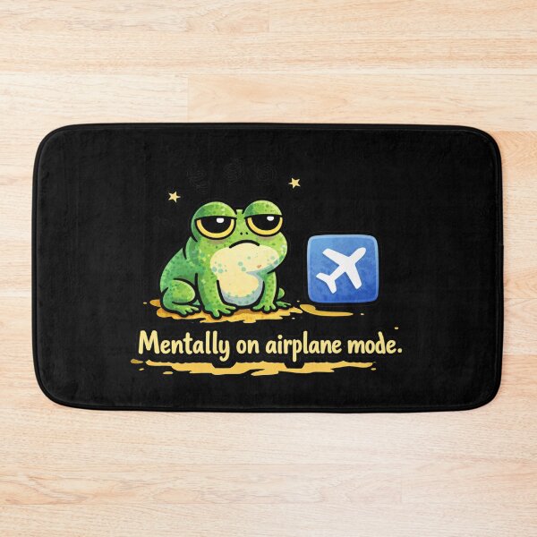 Item preview, Mentally on Airplane Mode Frog Meme Shirt designed and sold by MonkiFlipp.
