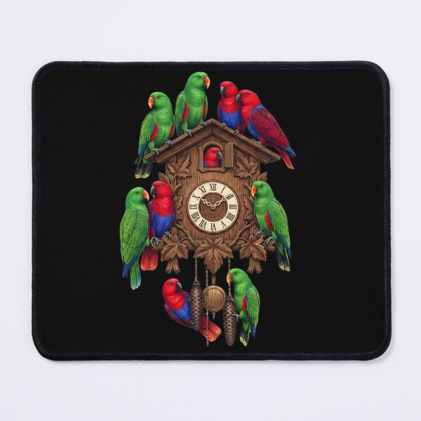 Item preview, Funny Eclectus Parrot Clock Mom Dad Lover designed and sold by TerryConnells.