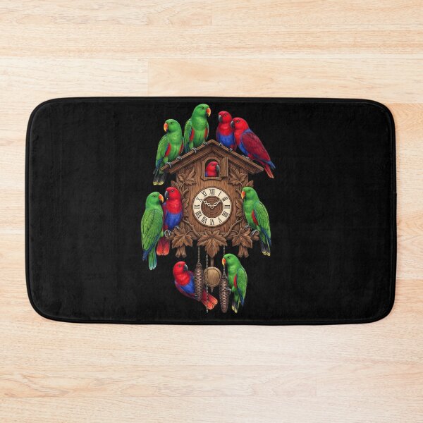 Item preview, Funny Eclectus Parrot Clock Mom Dad Lover designed and sold by TerryConnells.