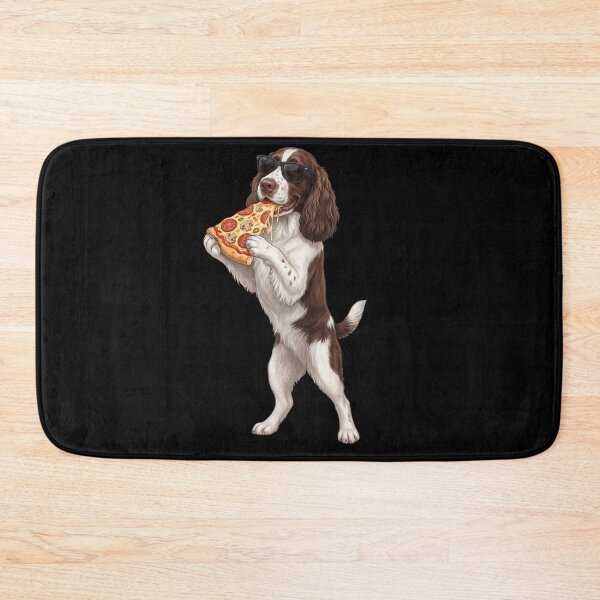 Item preview, Funny English Springer Spaniel Eating Pizza Dog Mom Dad Lover designed and sold by TerryConnells.