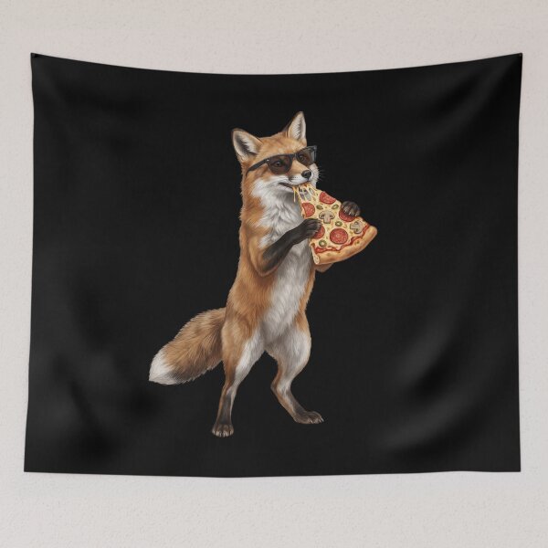 Item preview, Funny Fox Eating Pizza Animal Lover designed and sold by TerryConnells.