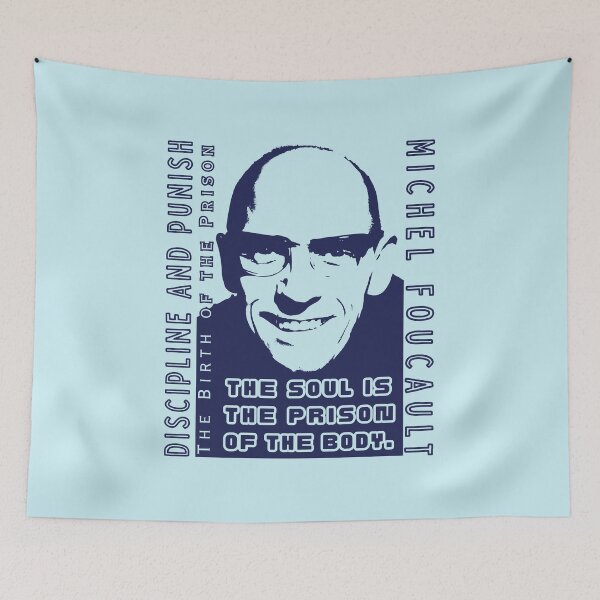 Item preview, Michel Foucault quote: The soul is the prison of the body. designed and sold by artbleed.