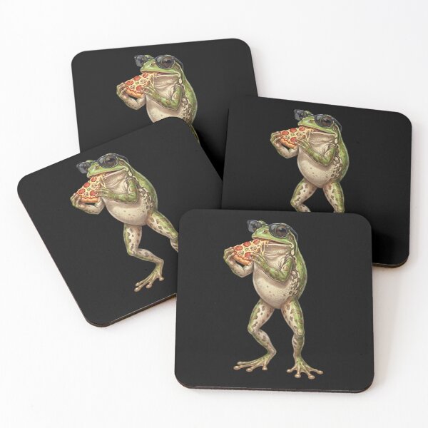 Item preview, Funny Frog Eating Pizza Animal Lover designed and sold by TerryConnells.
