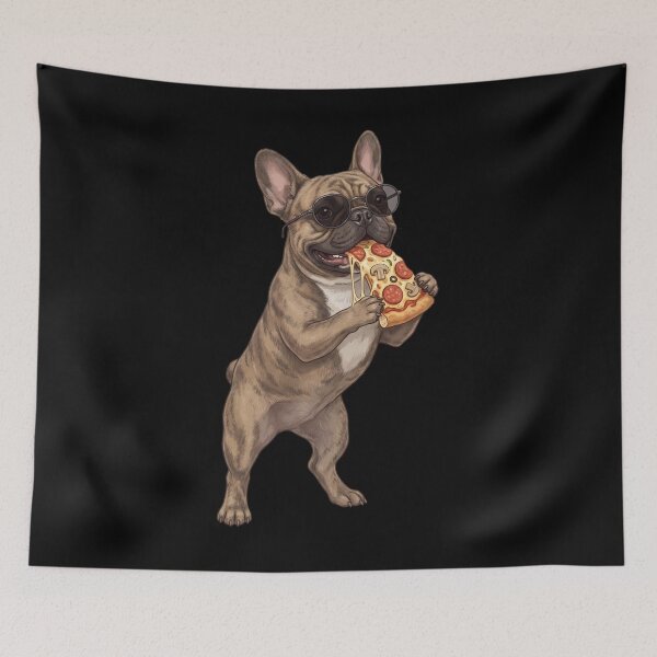Item preview, Funny French Bulldog Eating Pizza Dog Mom Dad Lover designed and sold by TerryConnells.