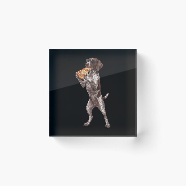 Item preview, Funny German Shorthaired Pointer Eating Pizza Dog Mom Dad Lover designed and sold by TerryConnells.
