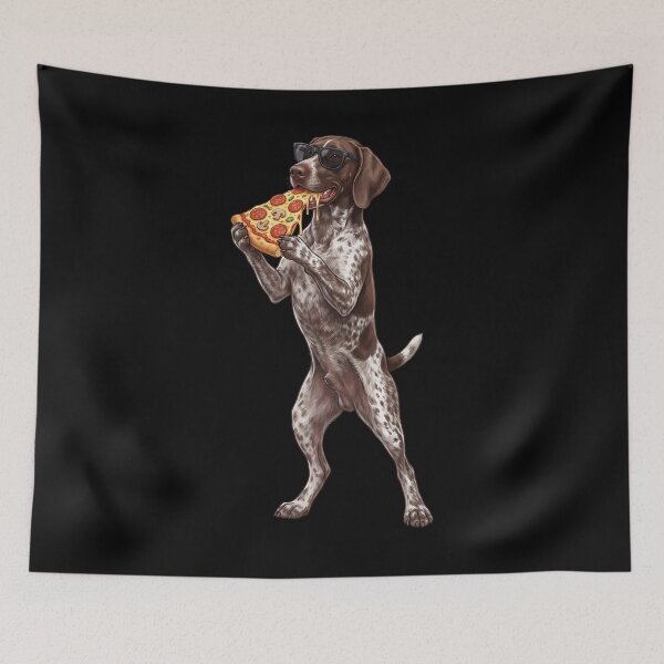 Item preview, Funny German Shorthaired Pointer Eating Pizza Dog Mom Dad Lover designed and sold by TerryConnells.