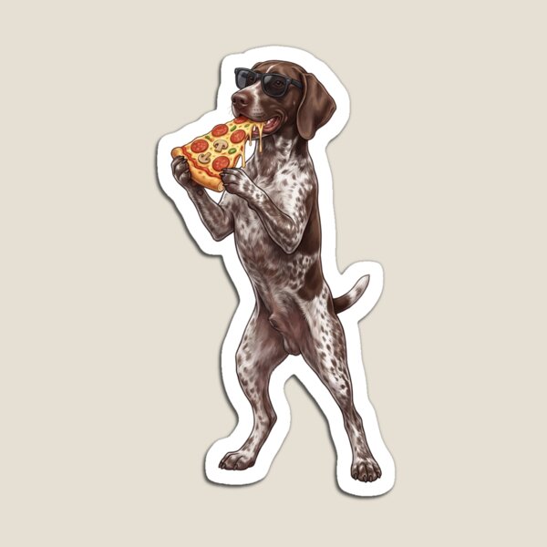 Item preview, Funny German Shorthaired Pointer Eating Pizza Dog Mom Dad Lover designed and sold by TerryConnells.