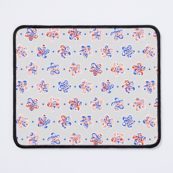Item preview, Porcelain Blooms in Quiet Fall in Snowy Grey designed and sold by runcatrun.