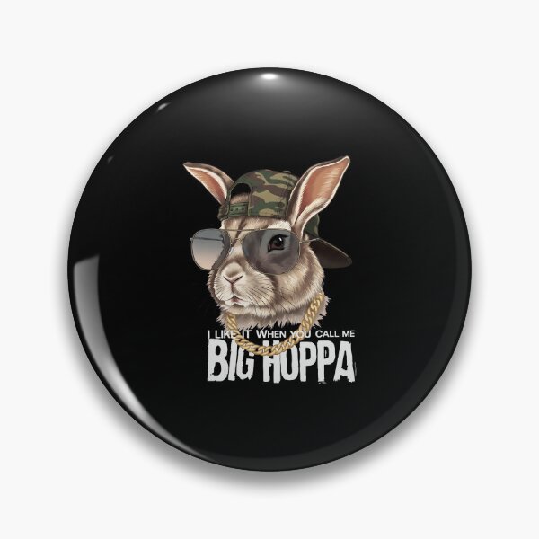 Item preview, Big Hoppa Rabbit T-Shirt Funny Hip Hop Tee Animal in Sunglasses Camo Hat Gold Chain Rap Music Gift designed and sold by OlyvieArt.