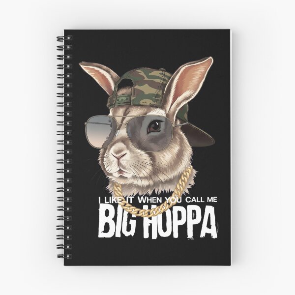 Item preview, Big Hoppa Rabbit T-Shirt Funny Hip Hop Tee Animal in Sunglasses Camo Hat Gold Chain Rap Music Gift designed and sold by OlyvieArt.