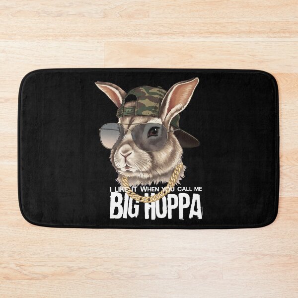 Item preview, Big Hoppa Rabbit T-Shirt Funny Hip Hop Tee Animal in Sunglasses Camo Hat Gold Chain Rap Music Gift designed and sold by OlyvieArt.