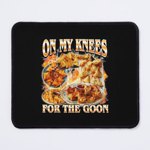 Item preview, On My Knees For The Goon Crab Rangoon Funny Food Meme designed and sold by tadmercado.
