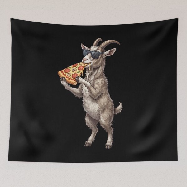 Item preview, Funny Goat Eating Pizza Animal Lover designed and sold by TerryConnells.