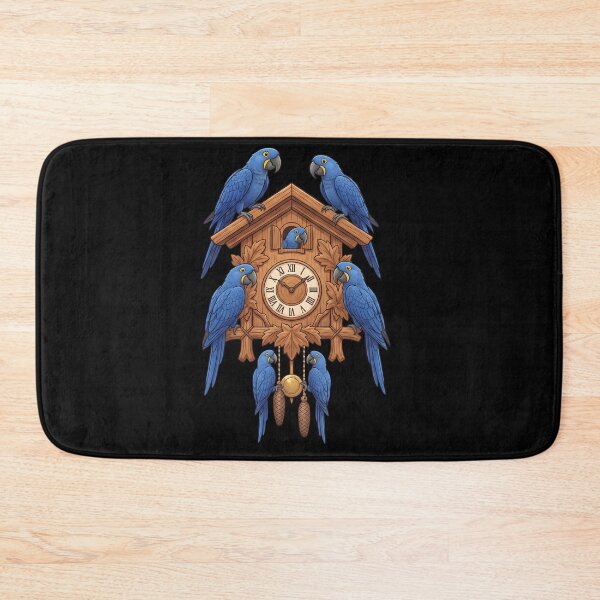Item preview, Funny Hyacinth Macaw Parrot Clock Mom Dad Lover designed and sold by TerryConnells.